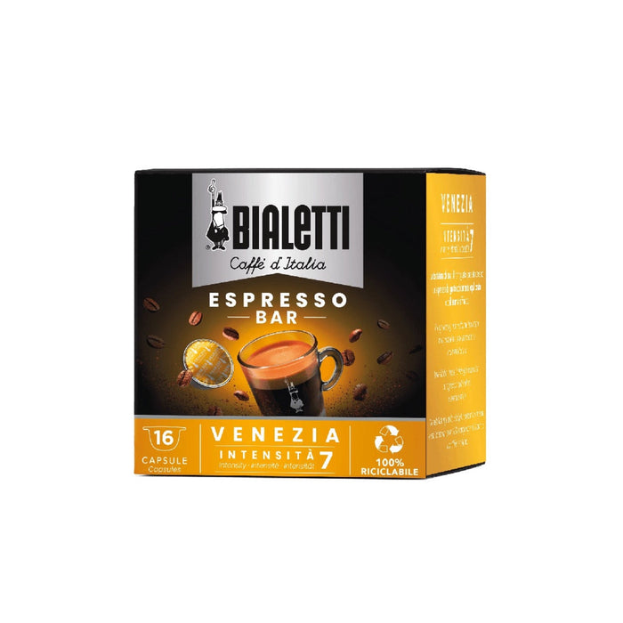 CARTON of Bialetti VENEZIA Coffee System Capsule (8 boxes of 16 pods) 5% discount