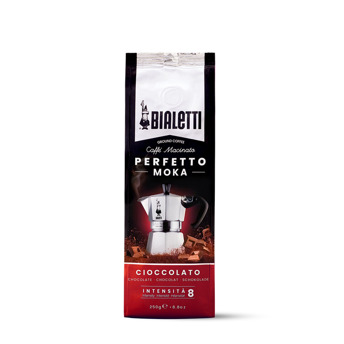 CARTON of Bialetti PERFETTO MOKA Chocolate Coffee Ground (6 packets) 5% discount